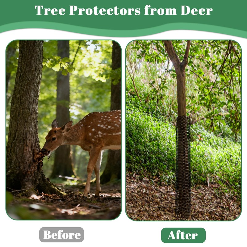 COZYDIG 20FT Mesh Tree Trunk Protector Guard,Tree Wraps to Protect