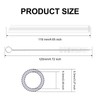 Joshey 6PCS Reusable Replacement Straws Compatible with YETI Rambler Jr.