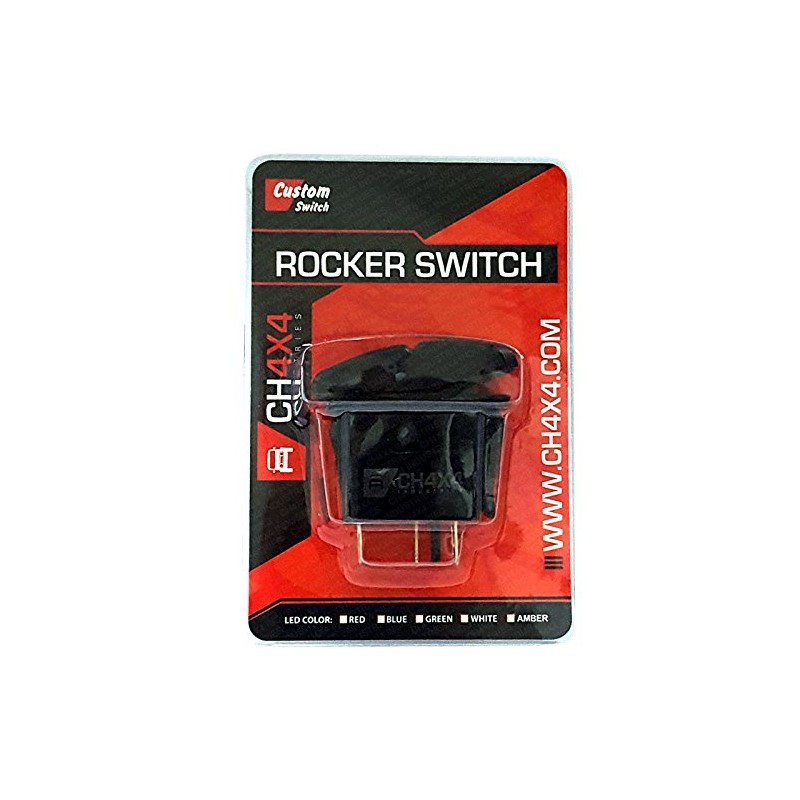 CH4x4 Rocker Switch Front Diff Lock Symbol - Red LED