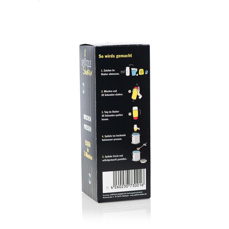 SPäTZLE-SHAKER 2 PORT.