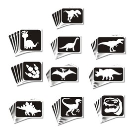 Dinosaur themed Glitter Tattoo Stencils - Perfect for kids temporary tattoos for Dinosaur birthday parties and events