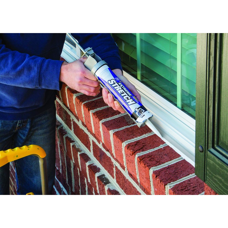 DAP 7079818712 Extreme Stretch Elastomeric Sealant, Iron Stone, 10 Ounces