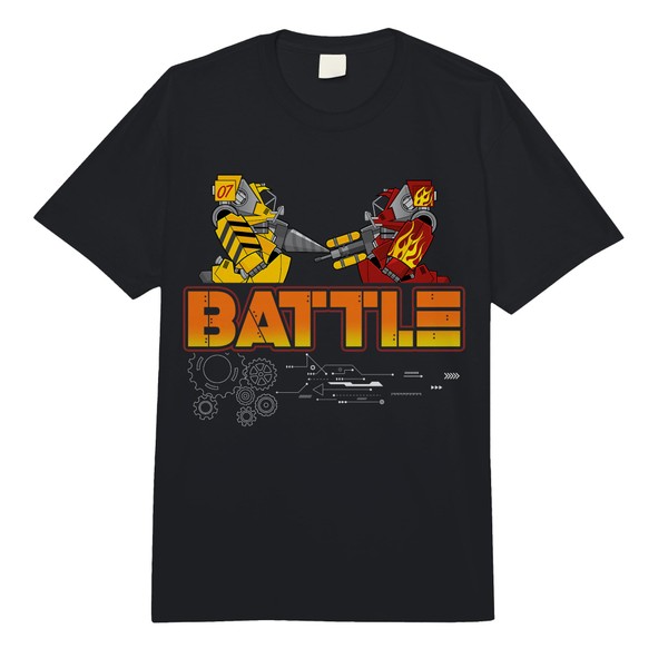 Fighting Robots Tee Battle of The Bots Comfort Colors Adult