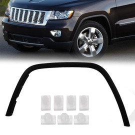 G-PLUS Fender Flares Compatible With Jeep Grand Cherokee 2011-2016, Front Wheel Opening Molding Trim Black (Front Driver & Passenger Side)