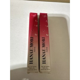 Hanae Mori LOT of 2 x Hanae Mori Eau De Toilette Rollerball By Hanae Mori 10ml / 0.33oz NIB