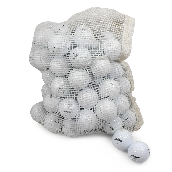 Titleist Recycled Used Golf Balls Cleaned B/C Grade Golf Balls 72 Ball Assorted Models in Onion Mesh Bag