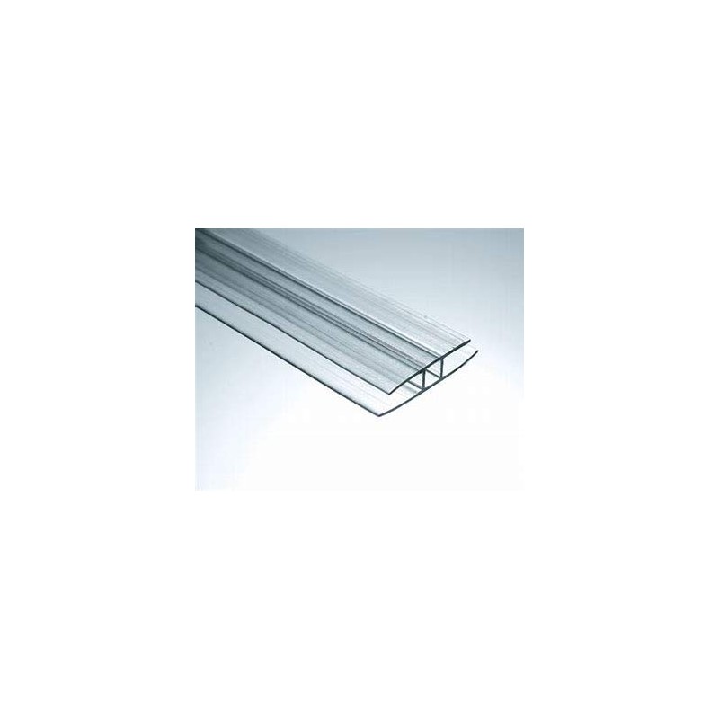 Pack of 2 H Connector Clear 48'' Long 10mm 3/8