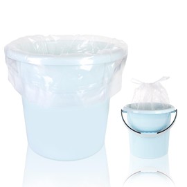 Belinlen 24 Pack 5 Gallon Bucket Liner Bags with Drawstring 21x30” Food Grade Plastic Brine Bags for Marinating and Brining, Heavy Duty Leak Proof, Great for Food Storage(4Mil)