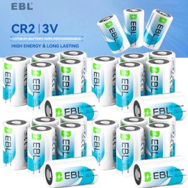 EBL CR2 Lithium Battery Photo DL-CR2 3V Batteries For Camera Flashlight Toy LOT - 12PCS