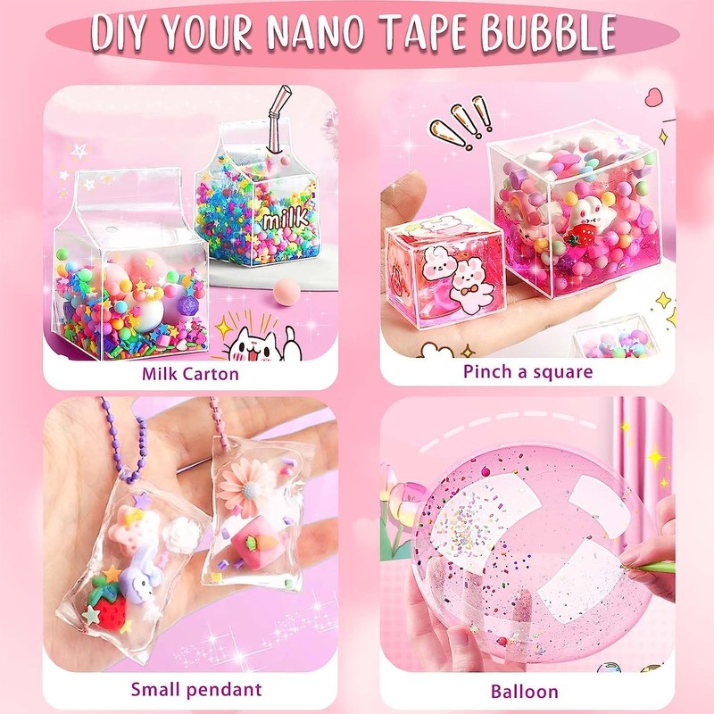 Nano Tape Bubble Kit for Kids, Squishy Making Maker Kit,