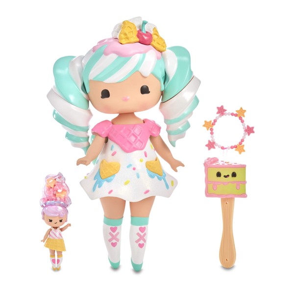 MGA Entertainment Secret Crush Sundae Swirl 13-inch Large Doll with Mini Doll Best Friend