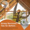 Garaook 40 Pack 16-Gauge Hurricane Ties for Rafter, Heavy Duty