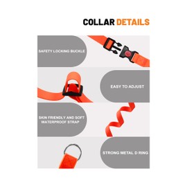 Kidding Pets Waterproof Martingale Dog Collar,Adjustable Training No Slip Dog Collars with Quick Release Buckle for Medium Large Dogs