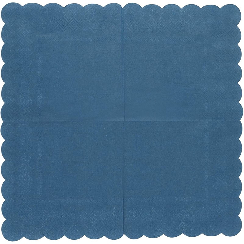 Juvale 100 servilletas de papel festoneado de 2 capas, color