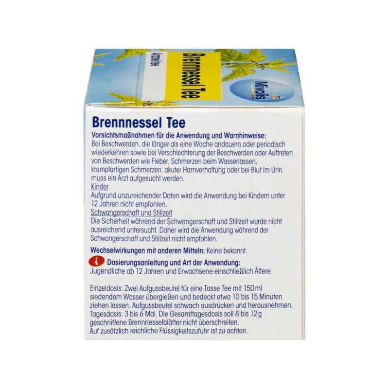 디엠 Mivolis 미볼리스 브레네셀 허브차 21.6g DM Mivolis Brenessel Herbal