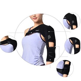 airgoesin Shoulder Brace Support Arm Sling for Stroke Hemiplegia Subluxation Recovery, Left Shoulder