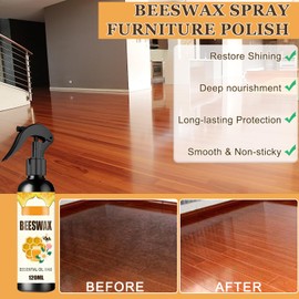 BLOWADM 2Pcs Beeswax Spray,Natural Beeswa Spray Furniture Polish,The Original Beeswax Cleaner,Natural Beeswa Furniture Care