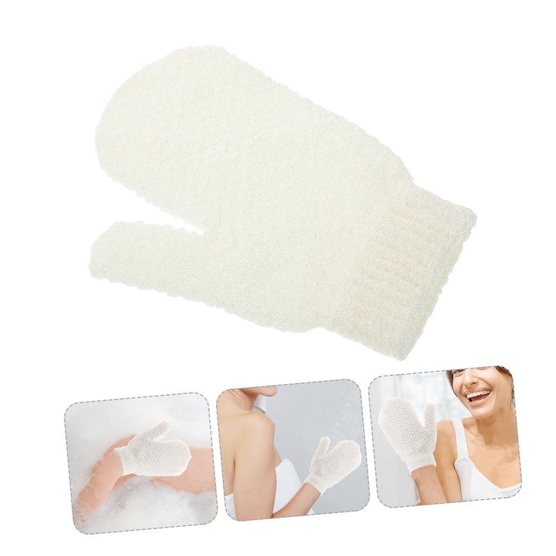 Ipetboom Exfoliating Body Exfoliating Bath Mitt Shower Scrubber Mitt Double