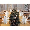 BlissfulTie 12 Pcs Christmas Snowflake Decorations - 3D Snowflake Table