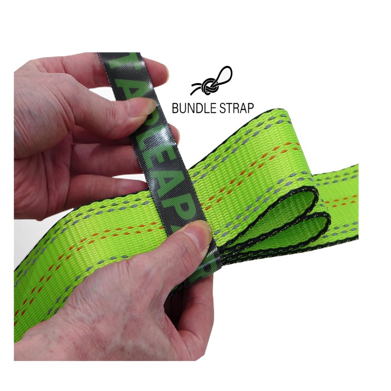 Car Tie Down Straps for Trailers with J Hooks (4PK)
