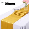KAHEIGN 12 Pieces Table Runner Satin Table Runner Set, 30