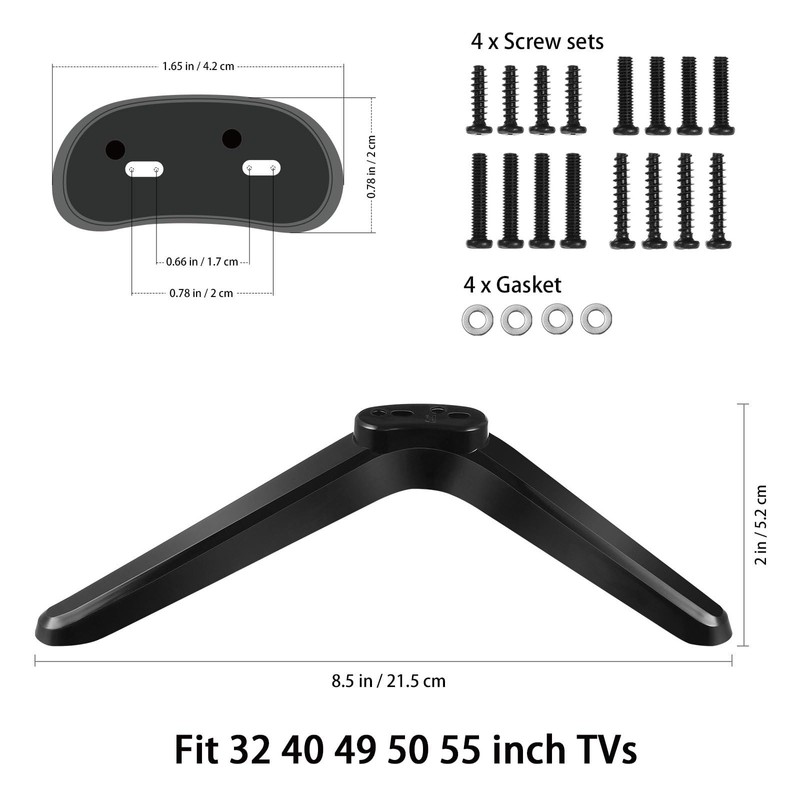 Base Stand Compatible with TCL Smart TV: 2pcs Base Stand