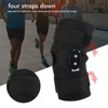 Hinged Knee Brace Support Adjustable Knee Joint Pads with Strap