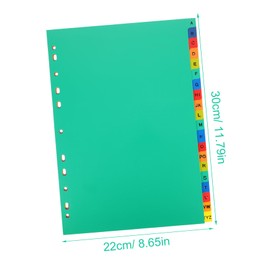 jojofuny 21pcs Aesthetic Binder Dividers Detachable Tabs for Notebooks Material for Organizing Documents and Study Materials Identification for Quick Access