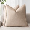 Foindtower Pack of 2, Decorative Linen Soild Throw Pillow Covers