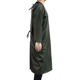 Surblue Waterproof Apron Long Sleeves,Smock Overalls for Lab Work,Cleaning,Work Shop,Dishwashing,Dog Grooming,Adults(Army Green)