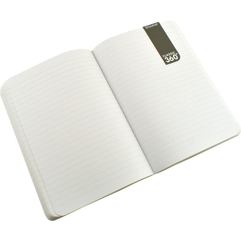 Zequenz Classic 360 Soft Cover Notebook, Soft Bound Journal, Large,