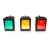 GOLDMAN SERVICE | Set of 3 DPST Bipolar Rocker Switches