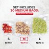 Chef Preserve Reusable Vacuum Sealer Bags for Food – 30