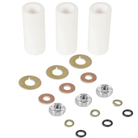 Generic 18mm Piston Kit AR2546 Pump Piston Kit for Annovi Reverberi RKA, RKV, XRCA, XRV, XRCV RK Pumps, white