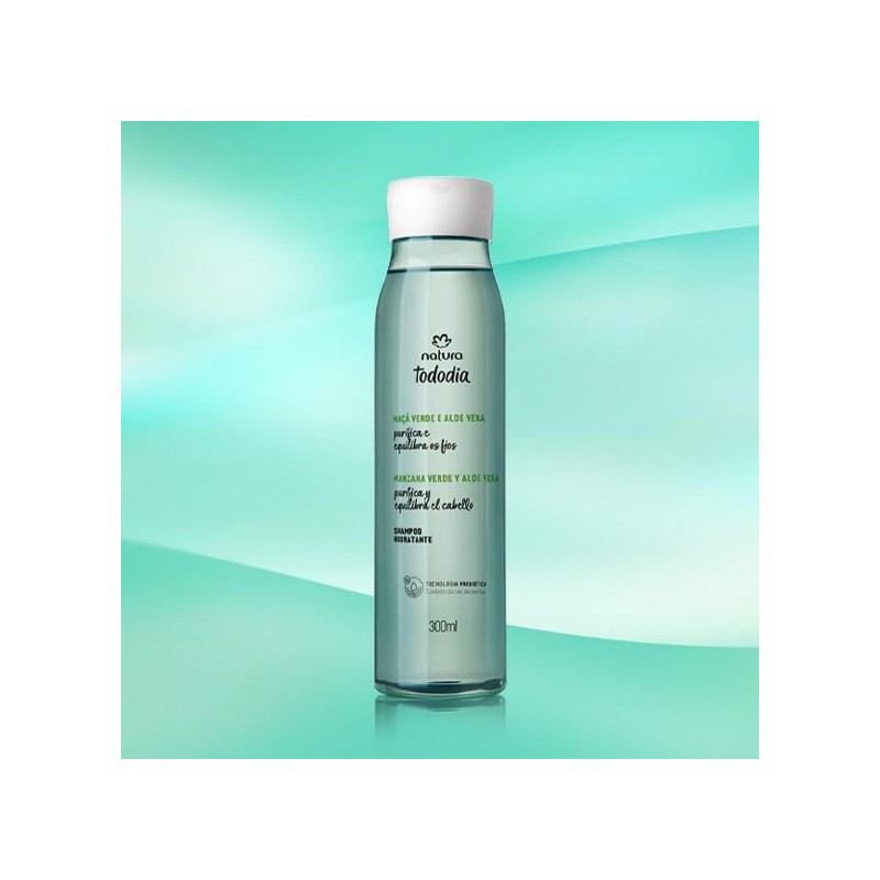 Natura Tododia Shampoo Hidratante Manzana Verde y Aloe Vera