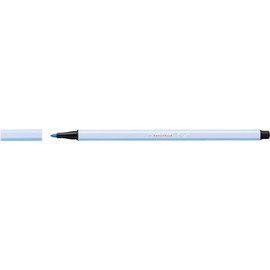 Stabilo Pen 68 Set of 3 Felt-Tip Drawing Pens with Medium Bullet Tip, 1 mm, Light Cobalt Blueaa