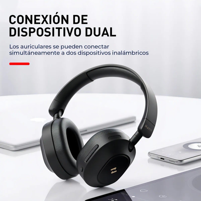 Auriculares inalmbricos Bluetooth 5.4 HAVIT LIFE NC01H Anc Cancelacion de