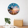 XFM Beach Wall Clocks Battery Operated 16 Inch Silent Non-Ticking