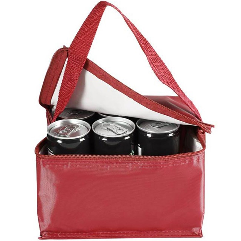Thermal Insulated Portable Cool Canvas Stripe Lunch Picnic Totes Carry