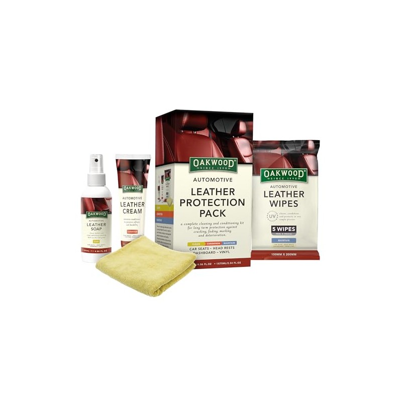 Oakwood Automotive Leather Care Protection Pack