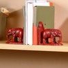 Retrome Elephant Book Ends to Hold Books, Bookends for Shelves