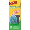 Glad Trash Bags, Large Drawstring Garbage Bags, 30 Gallon Blue