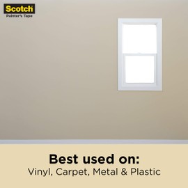 Scotch Contractor Grade Masking Tape, 1.41 inches by 60.1 yards (1442 yards total), 2020, 24 Rolls