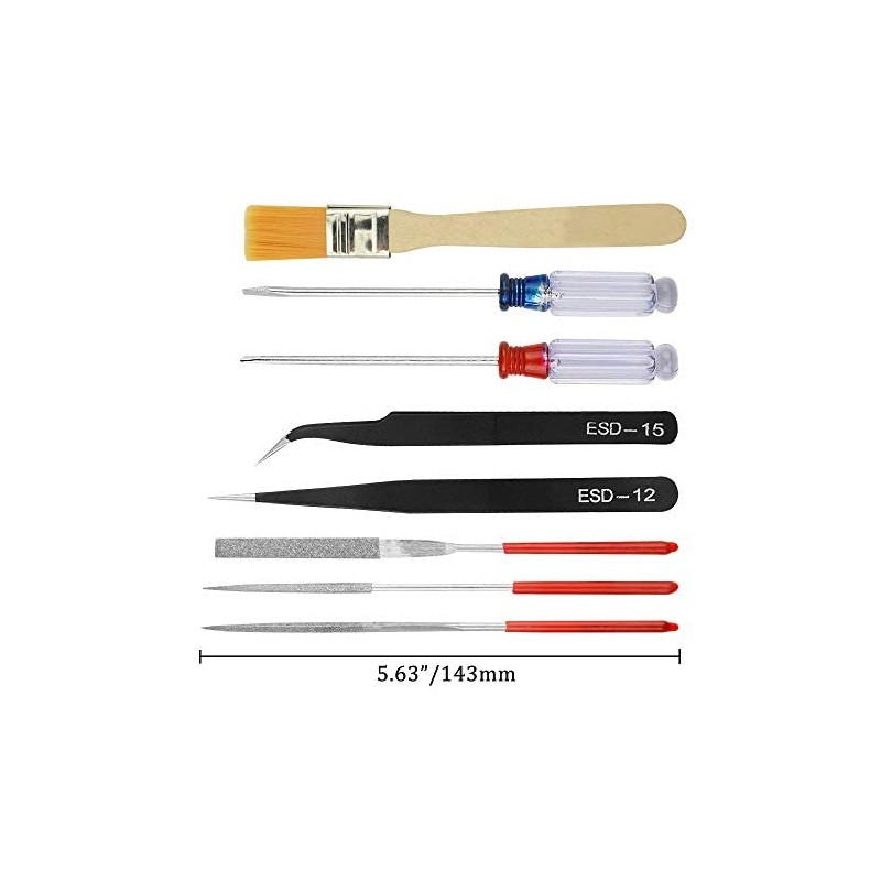 BGTXINGI 19Pcs Modeler Basic Tools Craft Set with Plastic Box