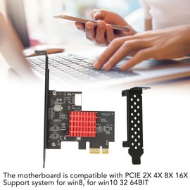 USB3.2 GEN2 Front Type E Expansion Card, 10Gbps Support Key A Type E PCIE 3.0 2X Interface Expansion Card, for Win8 for Win10 Plug and Play, No Driver Required