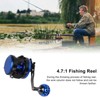 Metal Drum Fishing Reel 7+1BB 4.7:1 High Speed 6KG Maximum