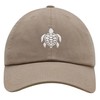JPAK White Turtle Premium Dad Hat Embroidered Cotton Baseball Cap