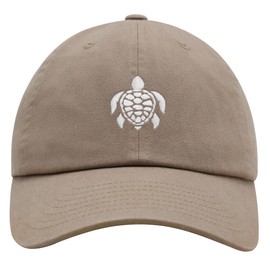JPAK White Turtle Premium Dad Hat Embroidered Cotton Baseball Cap White Turtle Embroidery