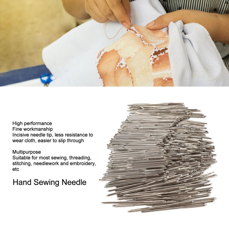 300pcs Hand Sewing Needle Professional Stainless Steel Big Eye Easy