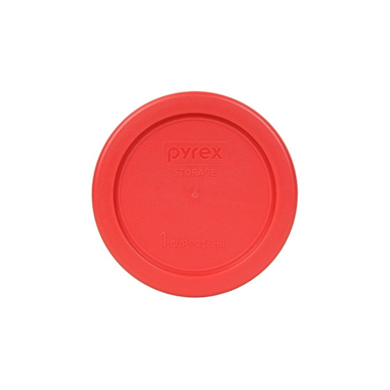Pyrex Bundle - 2 Items: 7202-PC 1-Cup Red Plastic Food